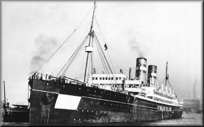 h70.  ss Pennland   1922.In New York  Hoboken.
