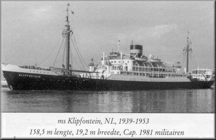 ms Klipfontein inde jaren 40/45. foto w.Visser
